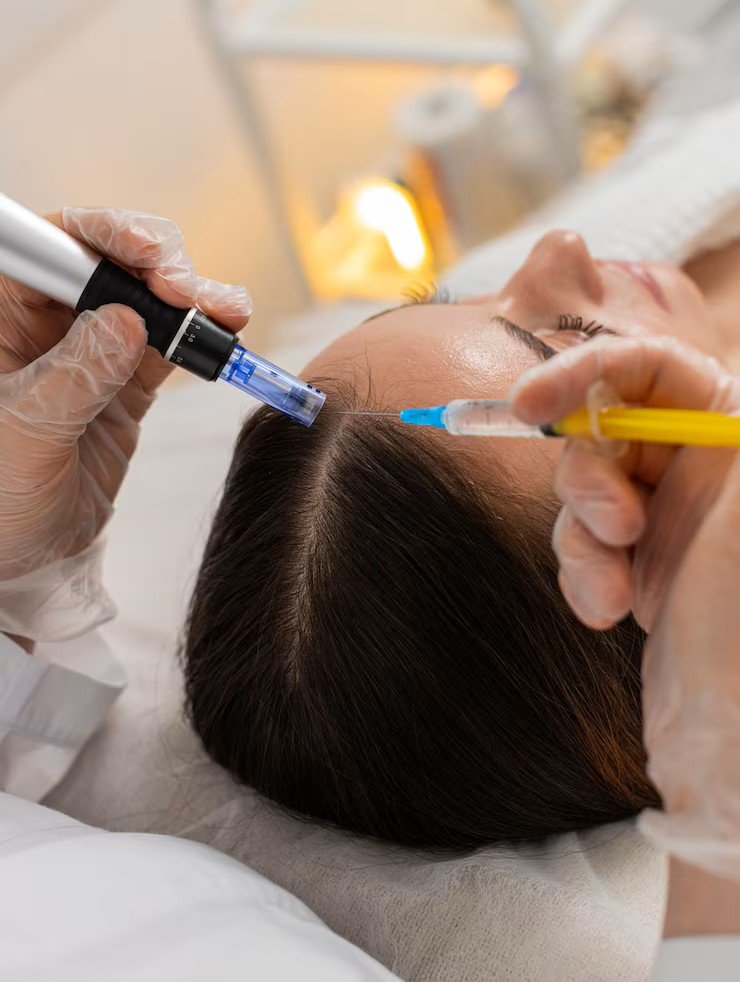 Targeted hair restoration coverage